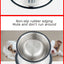 Stainless Steel Pet Bowls for Dogs and Cats - 6 Sizes (XS to XXL) - Feeding and Water Dishes