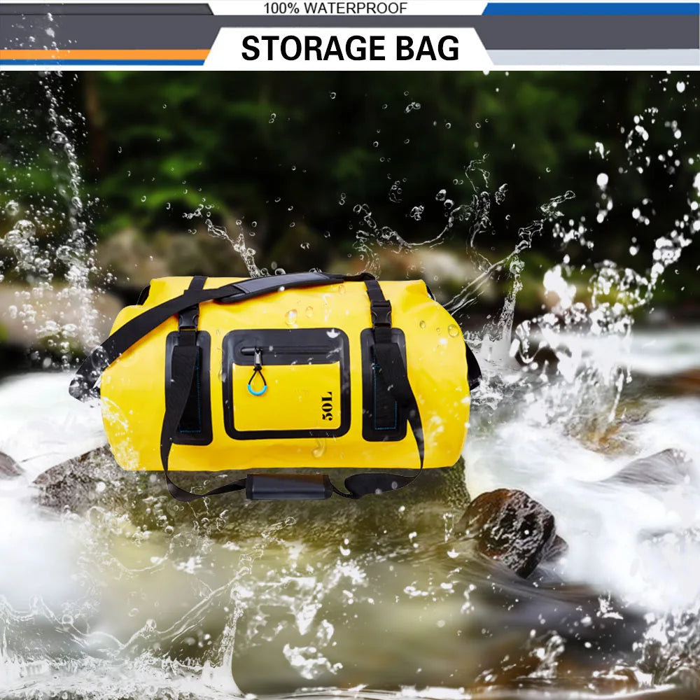 50L 70L 120L Outdoor Waterproof Dry Bag Water Sports Handle Packing Beach Swimming Luggage Camping Motocycle Game