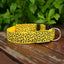 Leopard LED Dog Collar Luminous Adjustable Glowing Collar For Dogs Pet Night Safety Nylon Collar Luminous LED Bright Dog Collar