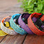 Leopard LED Dog Collar Luminous Adjustable Glowing Collar For Dogs Pet Night Safety Nylon Collar Luminous LED Bright Dog Collar