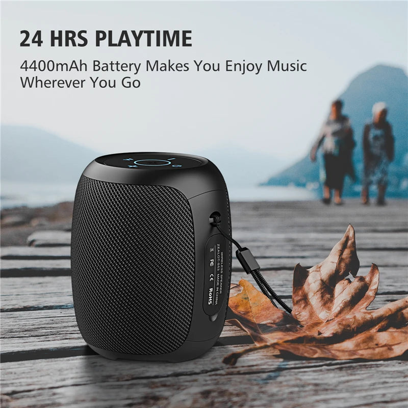 ZEALOT-S53 Portable Bluetooth Speaker 10 hours 10w super loud sound bluetooth speaker IPX6 waterproof for phone TF card USB