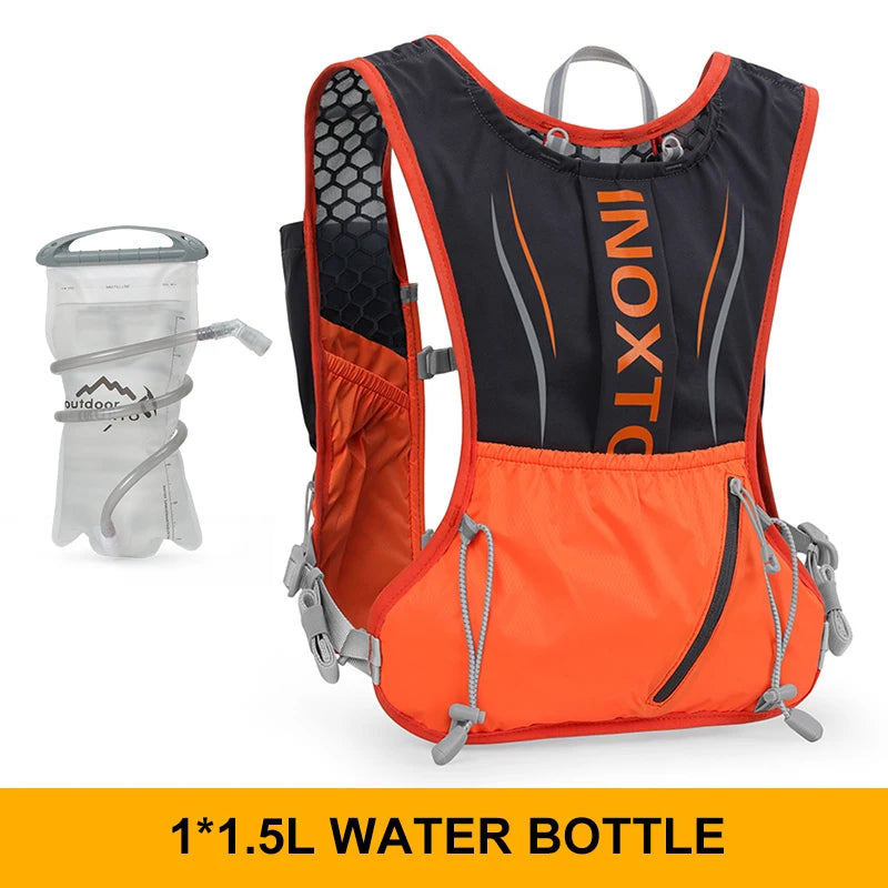 Men's and Women's Outdoor Sports Backpack Marathon Moisturizing Vest, suitable for sharing, cycling, hiking and water sports