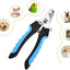 Professional Pet Nail Clipper with Safety Guard  Stainless Steel Scissors Cat Dog for Claw Care Grooming Supplies Size Fits