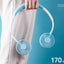 USB Fan With Aromatherapy diffuser Portable Electric Fan Mini Cooling fan Rechargeable Hanging Neck Fan With Light