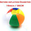 Inflatable Rainbow Color Beach Ball Kids outdoor Water Pool Toy Birthday New Year Christmas Halloween Gift Toy Education ball