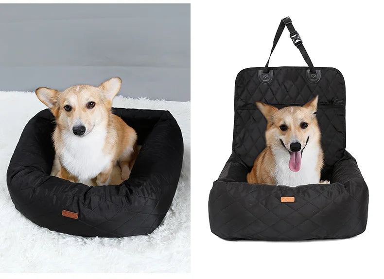 Dog Car Seat Booster Waterproof Durable Car Seat Bed for Small Medium Dogs Front/Back Seat Luxury Pet Travel Car Seat Protector