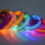 Leopard LED Dog Collar Luminous Adjustable Glowing Collar For Dogs Pet Night Safety Nylon Collar Luminous LED Bright Dog Collar
