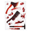 Halloween Decoration Horror Bloodstain Wall Sticker Handprint Footprint Blood Skull Window Sticker Halloween Party Horror Sticke