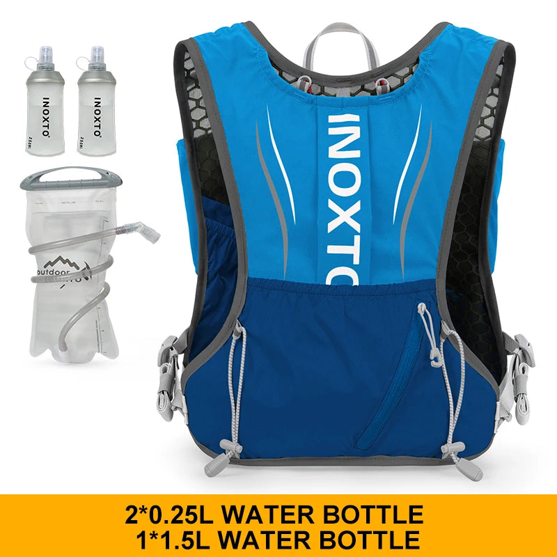 Men's and Women's Outdoor Sports Backpack Marathon Moisturizing Vest, suitable for sharing, cycling, hiking and water sports