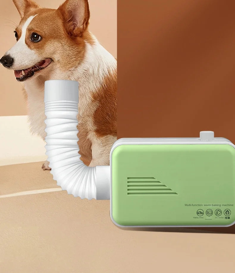 110V Pet Dryer Machine 3-in-1 - Portable Low Noise Hair Dryer & Heater for Dogs/Cats, CE/FCC Certified with Overheat Protection