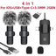 4 in 1 Wireless Lavalier Microphone 3.5Mm Intelligent Noise-Reducing Mic for Iphone Android SLR Camera Loudspeaker Speake Radio-ADS1502