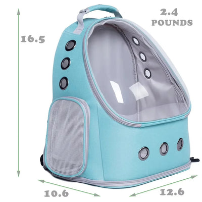 Small Dog Backpack with Clear Bubble Space Capsule