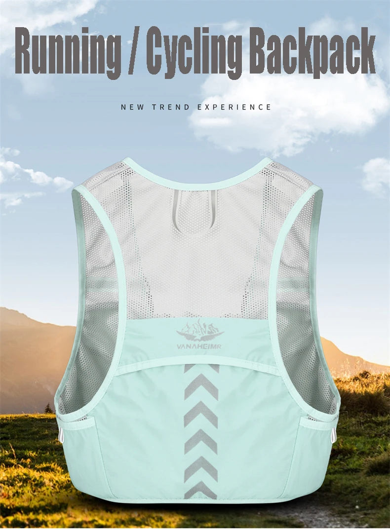 Lightweight Running Backpack Hydration Vest Suitable for Bicycle Men Women Marathon Hiking Ultra-light Portable 2L 500ml Kettles