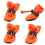 New 4pcs Pet Dog Shoes Anti-slip Rain Snow Boot Thick Warm For  Small Cats Dogs Puppy Dog Socks Booties
