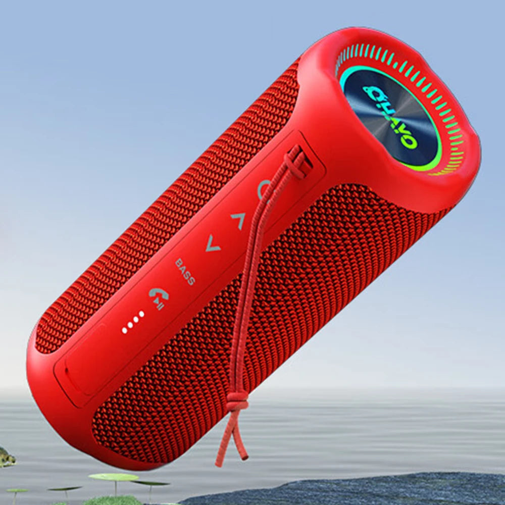 OHAYO X10MAX Bluetooth Speaker 35W - IPX7 Waterproof, Powerful Stereo Sound, 24H Playtime, TWS Pairing, Dazzling Lights, Bass Up