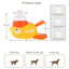 Interactive Dog Toy Durable Plastic Pet Food Feeder Puzzle Game Suitable for Cat Dog Duck Design Dog Snack Distribution Toy Pet
