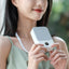 Portable USB Rechargeable 3 Speed Mute Personal  Waist Clip on  Summer Air Cooler Mini Digital Display Hanging Neck Fan