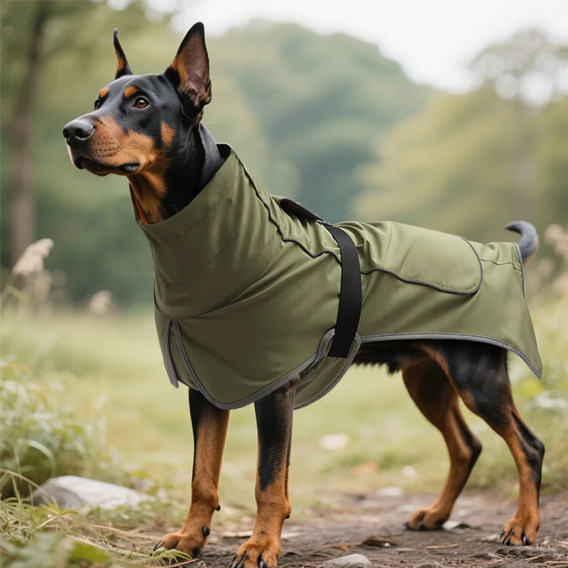 Large Dog Windbreaker Raincoat – Waterproof Outdoor Pet Stormcoat & Rain Gear