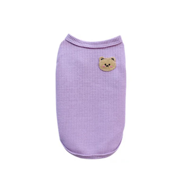 Summer Cat Dog Vest Pet Clothes Puppy T-shirt Breathable Bulldog Clothing Chihuahua French Bulldog Pullover Costumes Kitten Vest