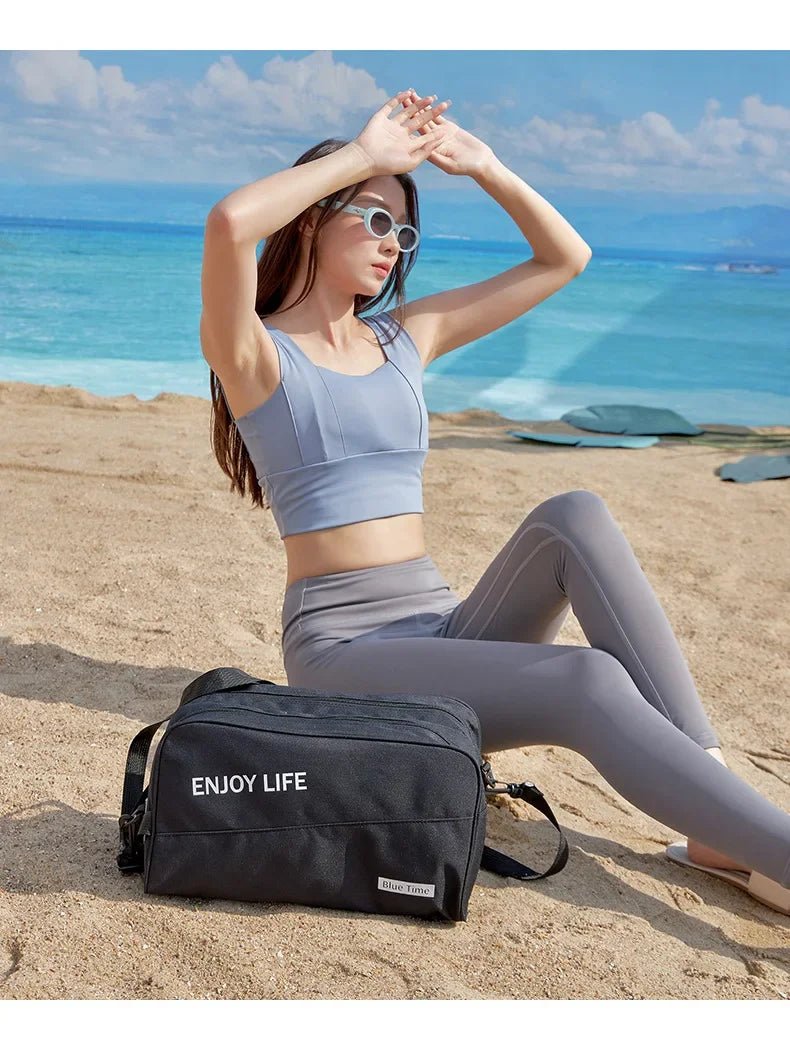 Multifunctional Wet-dry Swimming Bag for Men Women Portable Swming Storage Bag Waterproof Swim Organizer Gym Fitness Sports Bag