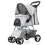Pet Stroller with Sunroof -Foldable, lightweight, Single Handed, size S M L