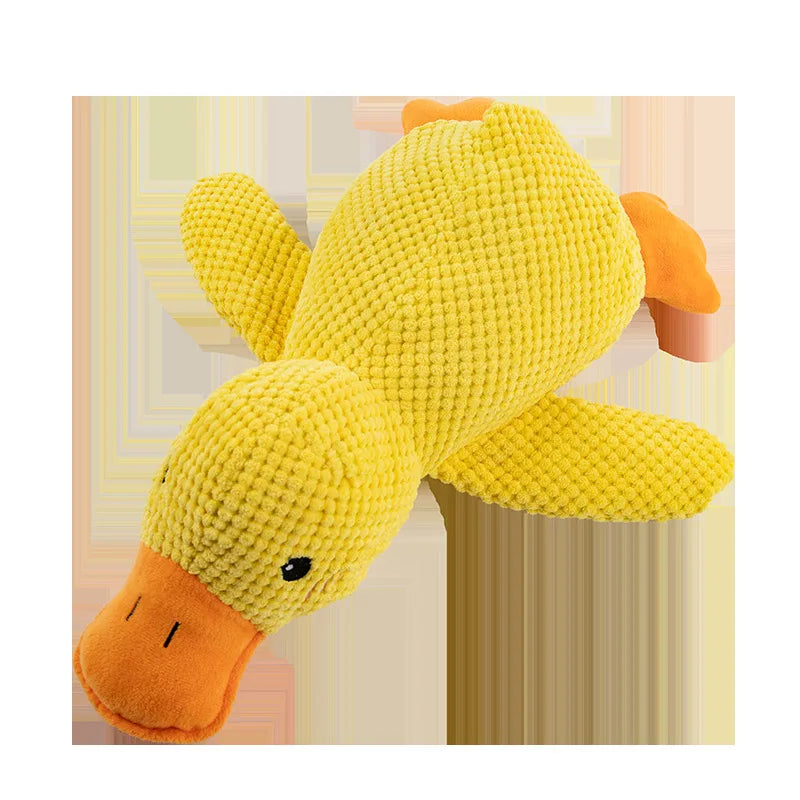 Dog Toy Plush Companion Sleeping Duck Anti Biting Molar Cleaning Relief Boring Duck Sound Pet Toy