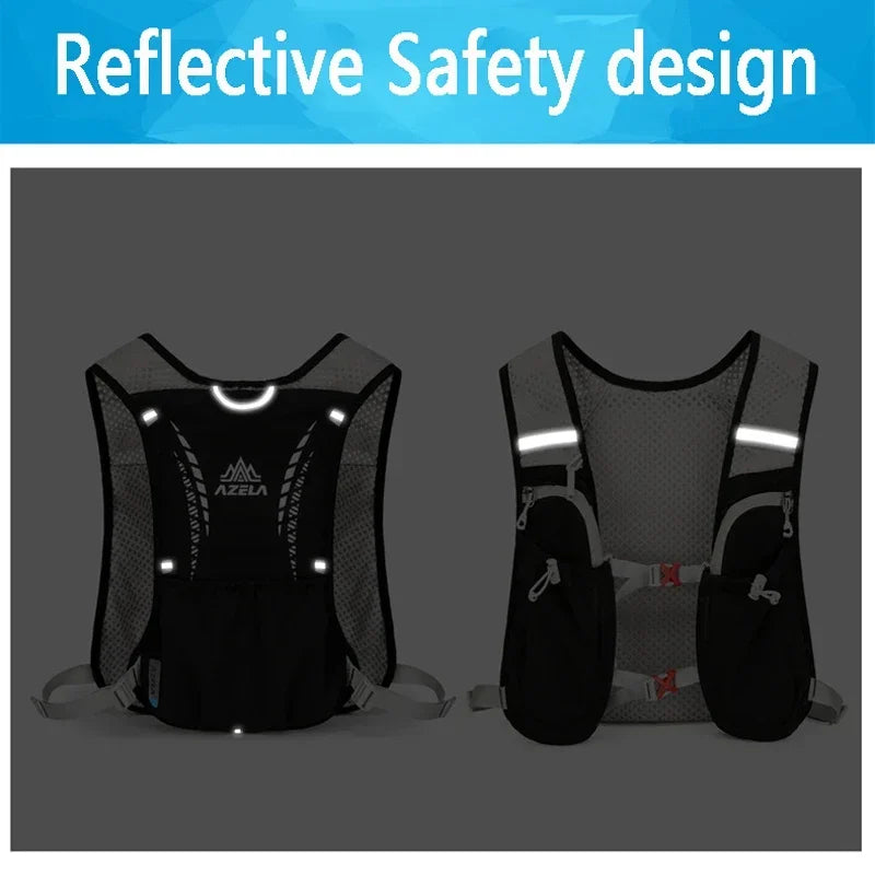 Outdoor Trail Running Backpack Ultralight Women Men Running Race Hydration Vest Marathon Bicycle Bag for Marathon Hiking Cycling