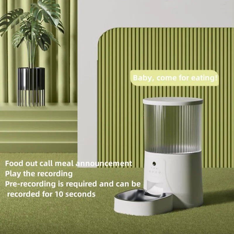 Smart Pet Feeder For Cats Dogs WiFi Video Automatic Food Dispenser Travel Supply Auto Feeding Machine Bowls And Drinkers