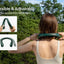 JISULIFE Portable Neck Fan, 4000 mAh Battery Rechargeable,5 Speeds Adjustable,Twistable Hands-Free Bladeless Neckband for Sports