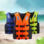 Outdoor Adult Swimming Life Jacket Adjustable Buoyancy Survival Suit Polyester Children Life Vest With Whistle