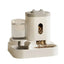 Automatic cat feeder with water dispenser, 5L large capacity pet food dispenser, intelligent timed dog bowl, BPA free