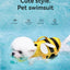 Summer Pet Dog Life Jacket Vest Clothes Life Vest Collar Harness Pet Dog Swimming Summer Swimwear Clothes Little Bee Pet Clothes