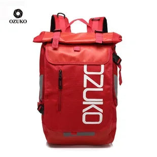 OZUKO Schoolbag for Teenager 15.6 inch Laptop Water   Backpack 49*28*14 Men   Student Backpacks Male Travel Mochila Fashion