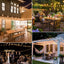 ST38 LED String Lights 10M 15M 30M Waterproof Patio Light Outdoor LED Fairy Light Wedding Decoration For Garden Cafe Backya