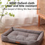 Waterproof Dog Bed 600D Oxford Pet Dogs Beds for All Seasons Thickened PP Cotton Filling Bite-resistant Pet Mat Dog Accessories