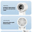 New Portable Foldable Handheld Fan 100 Speed with LED Digital Display 2000mAh Multi-angle Adjustable Turbo Fan for Home Outdoor