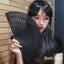 Fashion Wedding Hand Fragrant Party Carved Bamboo Folding Fan Chinese Wooden Fan Vintage Hollow Antiquity Folding Fan