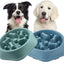 Slow Feeder Dog Bowl Anti-choking Slow Feeding Bowls for Dogs Anti-slip Pet Slow Eat Dishes Puzzle Bowls for Small Medium Dogs
