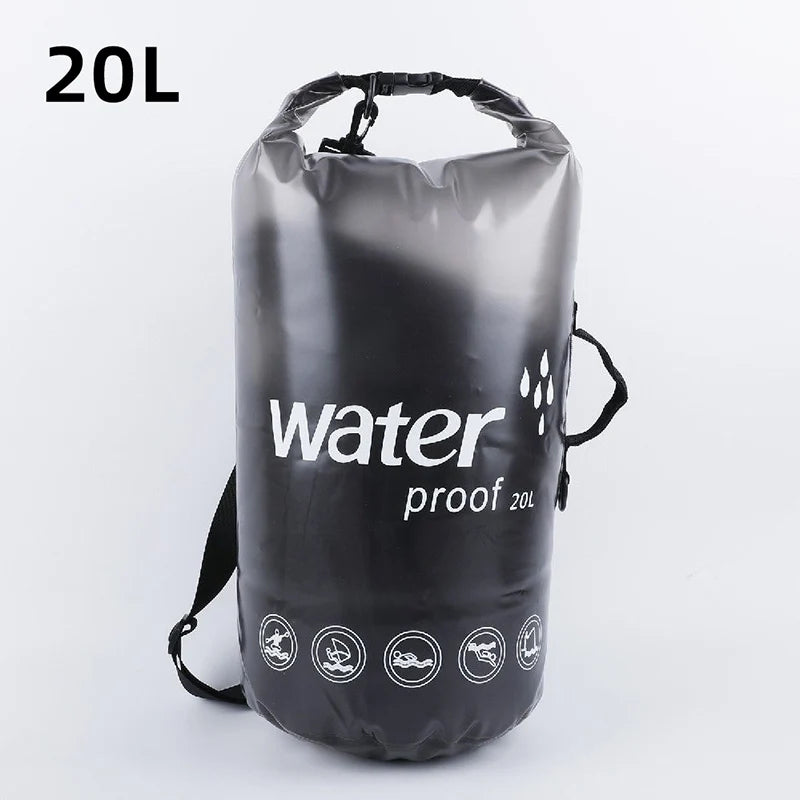 10L 20L PVC Waterproof Bag Boating Swimming Man Women Outdoor Diving Rafting Floating Ocean Water Lightweight Portable Bags