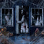 3 Pcs Halloween Window Door Female Ghost Covers Set Halloween Scary Ghost Window Curtain and Door Cover Spooky Window Silhouette