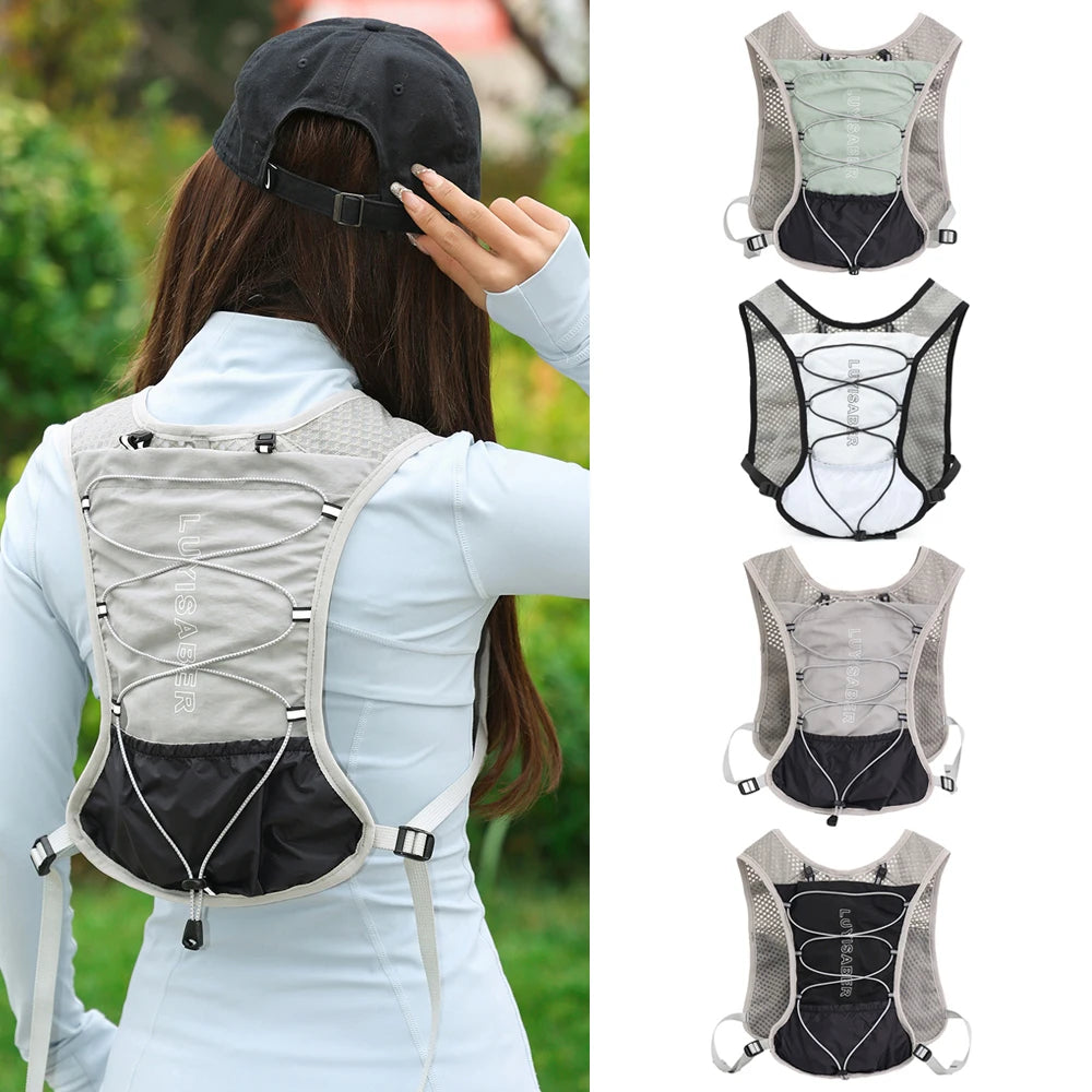 1PCS Hydrated Backpack,5L Running Vest, Hiking Backpack,Suitable for Running, Hiking, Marathon, and Both Men and Women Cycling
