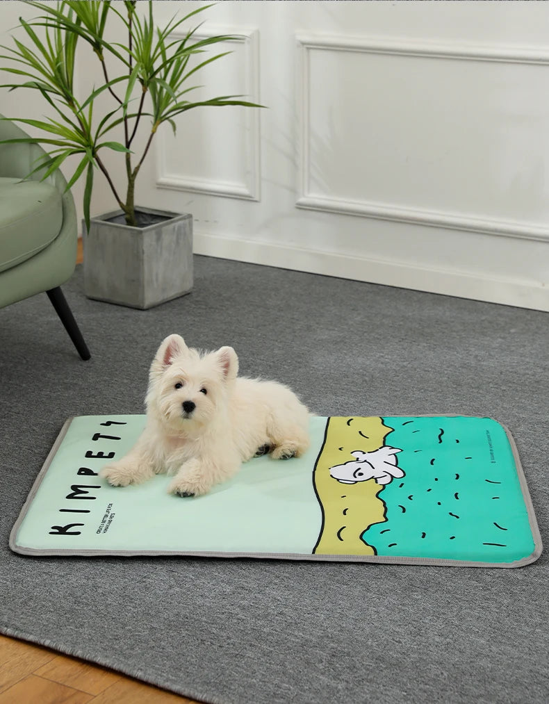 MADDEN Summer Cooling Pet Beds for Dogs Durable Scratch Resistant Waterproof Breathable Cat Mat Pad Sofa Pet Supplies