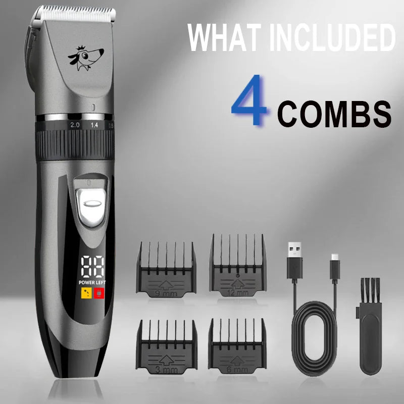 Professional Dog Hair Clipper Pet Trimmer Cat Shaver Animal Foot Hair Cutting Machine Grooming Kit for Sheeps Rabbits