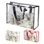 Waterproof Cosmetic Bag Fashionable Summer Storage Shoulder Bag Large Transparent Tote Bag For Women Swimming Beach