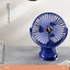 1800mAh Clip Electric Fan 5 Speed Quiet Rechargeable Desktop Portable Air Circulator Wireless Fan with LED Light Camping Fans