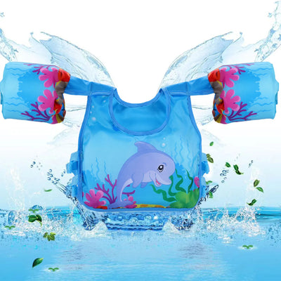 Baby Float Arm Sleeve Cartoon Floating Ring Safe Life Jacket Buoyancy Vest Swim Foam Pool Toys Life Vest Kid Swimming Equipment