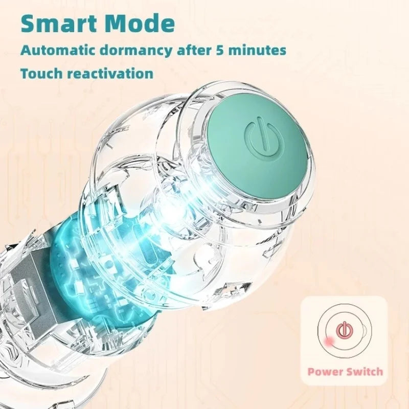 2023 NEW Electric Dog Toys Smart Puppy Ball Toys For Cat Small Dogs Funny Auto Rolling Ball Self-moving Puppy Games Toys Pe