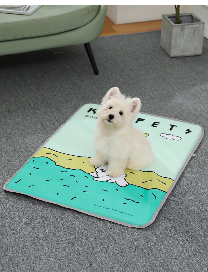 MADDEN Summer Cooling Pet Beds for Dogs Durable Scratch Resistant Waterproof Breathable Cat Mat Pad Sofa Pet Supplies