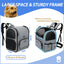 Dog Carrier Bag Pet Double Shoulder Backpack Sturdy Frame Breathable Foldable Dog Double Doors Bag Fits 20 lbs Pets Travel Set