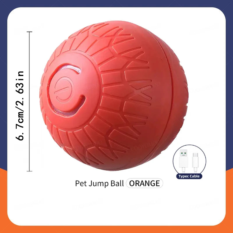 Smart Dog Toy Ball Automatic Interactive Pet Electronic Rolling USB Rechargeable Moving Bouncing for Puppy to Large dog Chew Toy